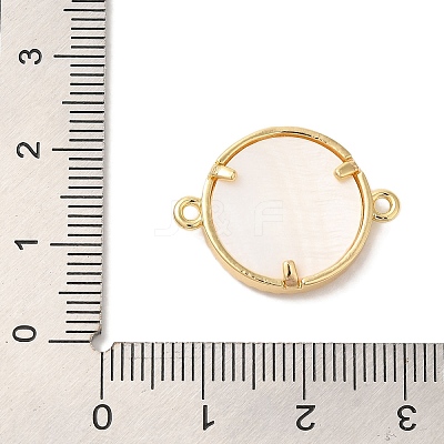 Rack Plating Brass Micro Pave Clear Cubic Zirconia Spanish Faith Cross Connector Charms KK-L220-003G-03-1