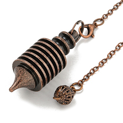 Rack Plating Brass Coil Dowsing Pendulums G-K338-26-1