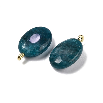 Natural Apatite & Cubic Zirconia Pendants G-Z076-01G-09-1