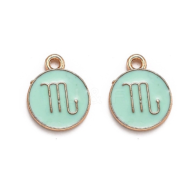 Alloy Enamel Pendants ENAM-S124-01A-15L-1