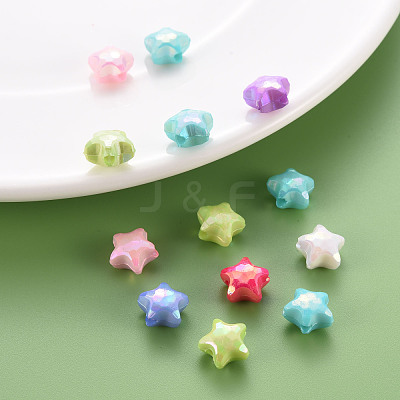 Opaque Acrylic Beads TACR-S153-36I-1