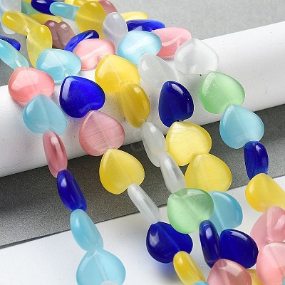 Cat Eye Glass Bead Strands CE-R010-11-1