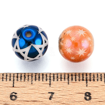 Electroplate Glass Beads EGLA-T009-34-1