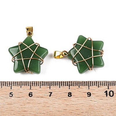 Lampwork Pendants GLAA-T023-06D-1