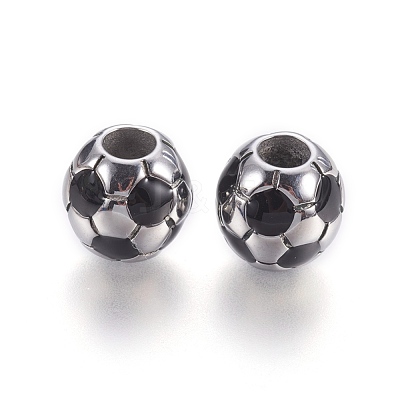 304 Stainless Steel Enamel European Beads STAS-P212-16P-1