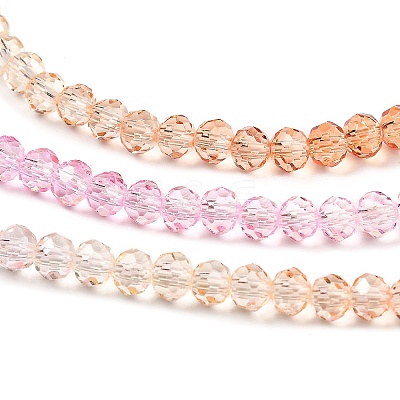 Transparent Painted Glass Beads Strands X-DGLA-A034-T3mm-A20-1