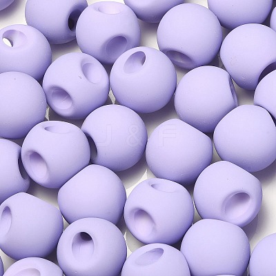 Rubberized Acrylic Beads OACR-G012-05K-1