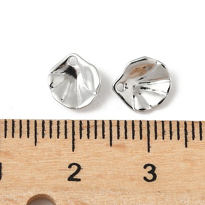 Brass Lotus Leaf Charms KK-V015-19P-1