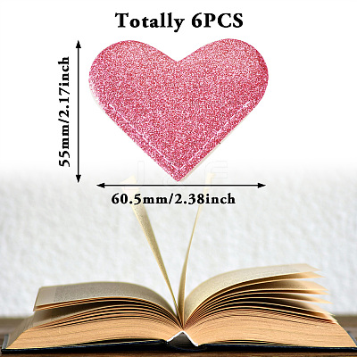 Glitter PU Lerther Bookmark AJEW-TAC0040-03D-1