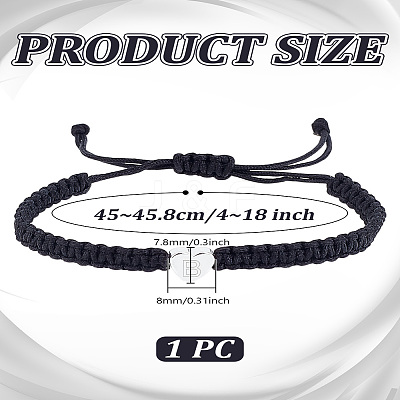 1Pc Adjustable Nylon Cord Braided Bracelets for Women Men BJEW-LP0001-34B-P-1