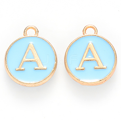 Golden Plated Alloy Enamel Charms LS-ENAM-S118-04A-1