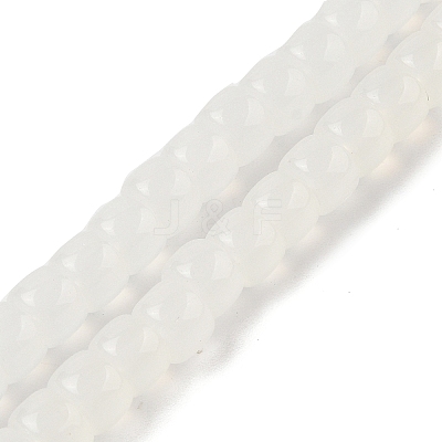 Baking Plating Glass Beads Strands GLAA-H036-01B-1