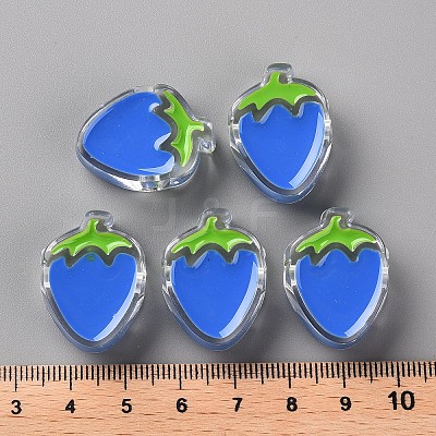 Transparent Enamel Acrylic Beads X1-TACR-S155-003K-1