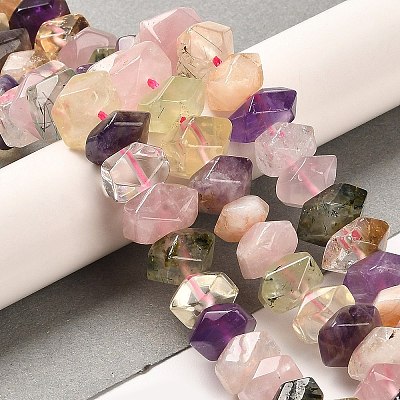 Natural Mixed Quartz Beads Strands G-N327-05-23-1