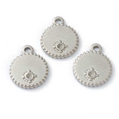 Tarnish Resistant 304 Stainless Steel Charms Rhinestone Settings STAS-O145-14P-1