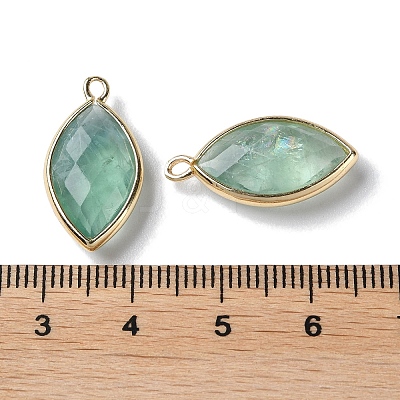 Natural Green Fluorite Pendants G-B009-01G-V-1