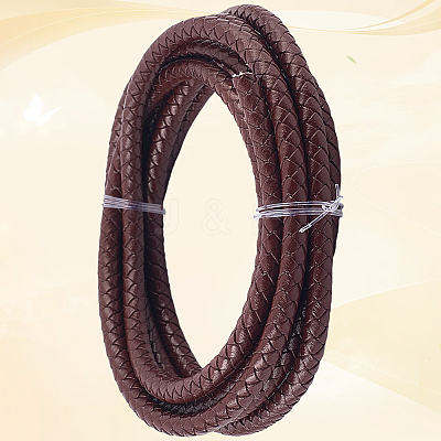 Braided Leather Cord with Core WL-CL0001-01C-1