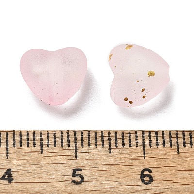 Frosted Transparent Acrylic Beads OACR-F013-02-1