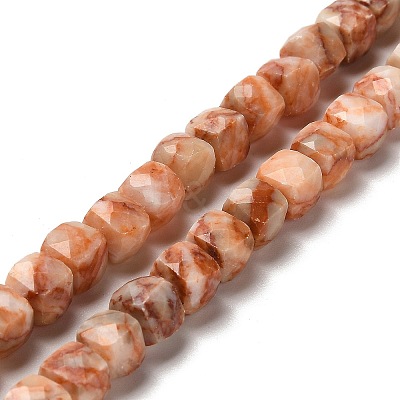 Natural Red Netstone Beads Strands G-H078-C17-01-1