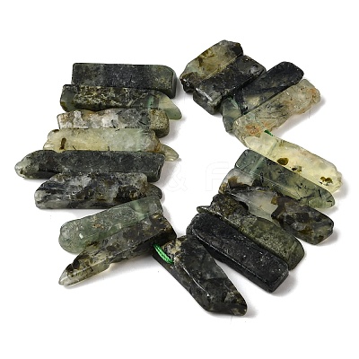 Natural Prehnite Beads Strands G-S386-D06-1