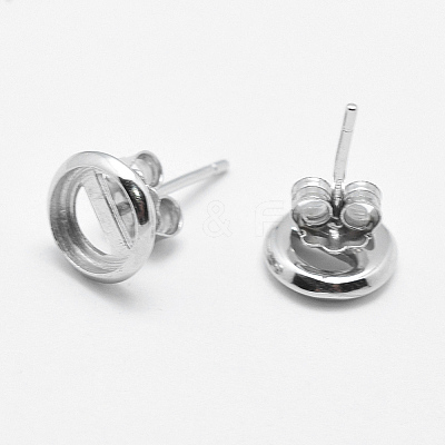 925 Sterling Silver Stud Earring Findings STER-F032-04S-1