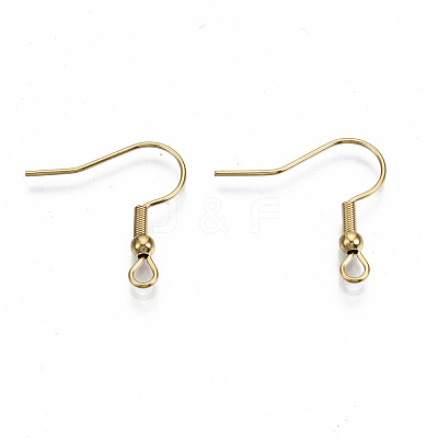 304 Stainless Steel Earring Hooks STAS-S111-001G-NR-1