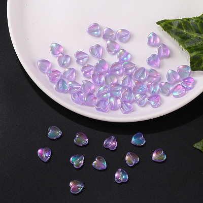 100Pcs Eco-Friendly Transparent Acrylic Beads TACR-YW0001-07D-1