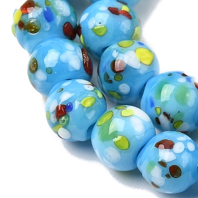 Handmade Lampwork Beads Strands LAMP-H071-01A-08-1