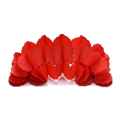 3m Clover Paper Pull Flowers LS-AJEW-WH0022-11B-1