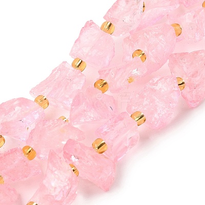 Raw Rough Natural Quartz Crystal Beads Strands G-Z131-J01-07-1