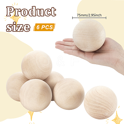 Wood Beads WOOD-WH0029-140-1