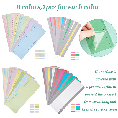 Plastic Guided Reading Strips Tools Finger Focus AJEW-GL0001-41-1