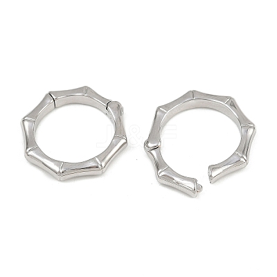 Brass Twister Clasps KK-P323-12P-1