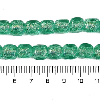 Handmade Foil Lampwork Beads Strands FOIL-K003-05H-1