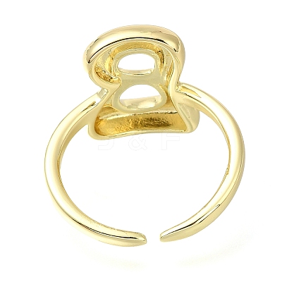 Rack Plating Brass Open Cuff Rings RJEW-S394-01G-B-1