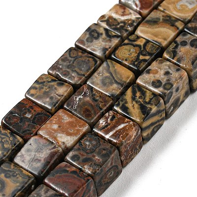 Natural Leopard Skin Jasper Beads Strands G-Q1008-B09-1