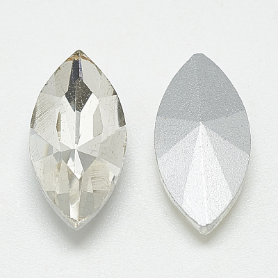 Pointed Back Glass Rhinestone Cabochons RGLA-T083-5x10mm-01-1