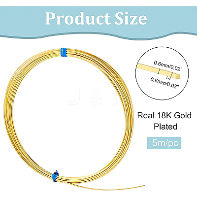 Brass Wire FIND-WH0116-23A-02-1