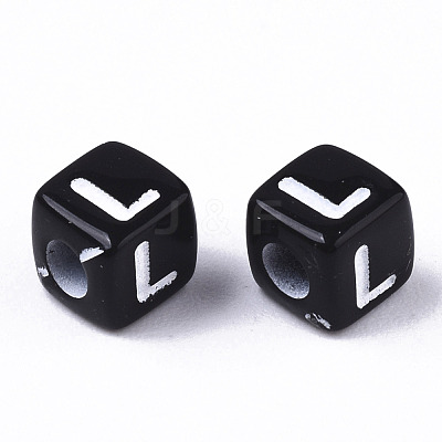 Opaque Acrylic Beads SACR-N002-01L-1