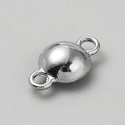 Faceted Glass Flat Round Connector Charms FIND-WH20042-56N-1