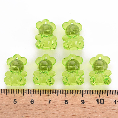 Transparent Acrylic Pendants TACR-S151-01B-729-1