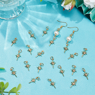 20Pcs Brass Pendants KK-GO0001-01-1