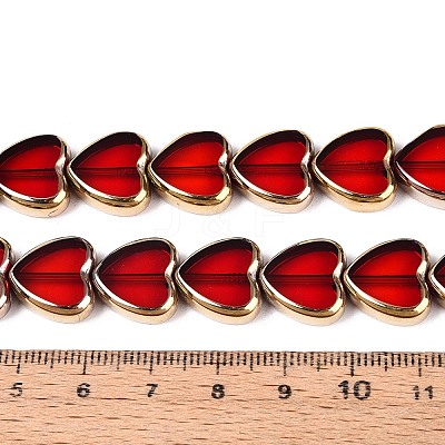 Electroplate Glass Beads Strands X-EGLA-T021-23A-1
