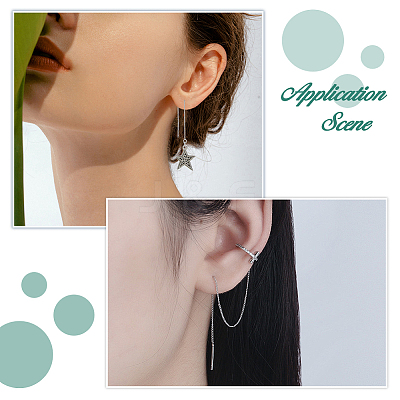 925 Sterling Silver Stud Earring Findings STER-DC0001-93-1