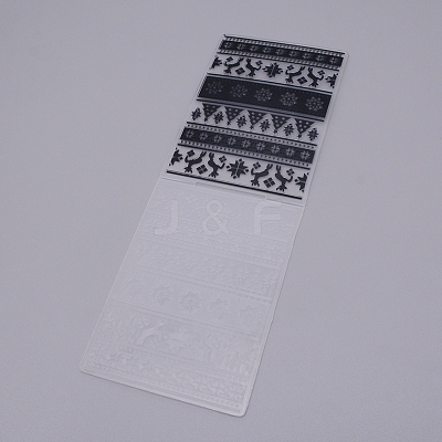 Plastic Fondant Stencil DIY-WH0221-01O-1