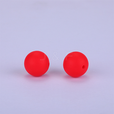 Round Silicone Focal Beads SI-JX0046A-90-1