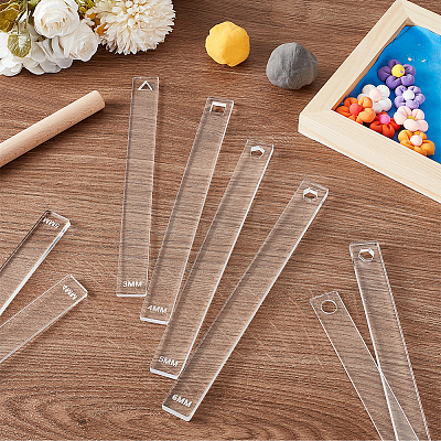 2 Sets Transparent Acrylic Clay Press Board TOOL-BC0002-60-1