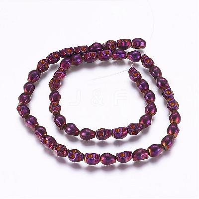 Electroplate Non-magnetic Synthetic Hematite Bead Strands G-P277-08-1