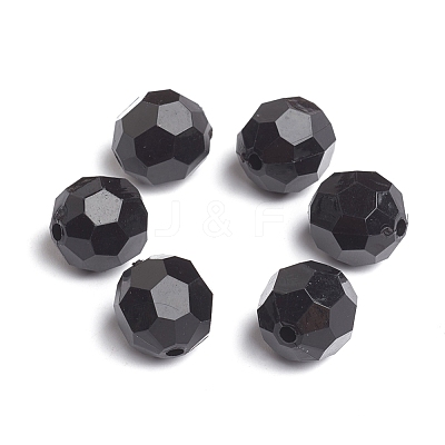 Opaque Acrylic Beads PAB14mmY-1-1