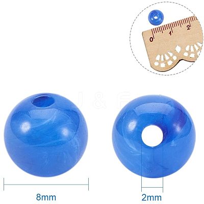 Imitation Gemstone Acrylic Beads OACR-PH0001-02-1